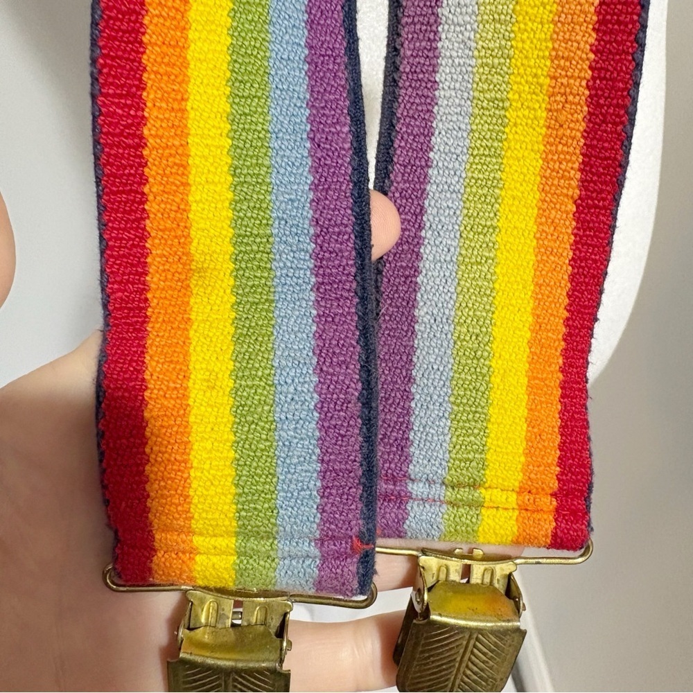 Danbury HIM II Britches Hitchers Rainbow Suspenders One Size Adjustable Bright - Picture 8 of 14